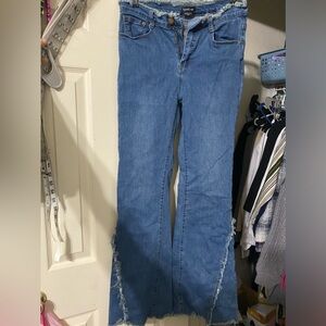 Distressed Flare Jeans